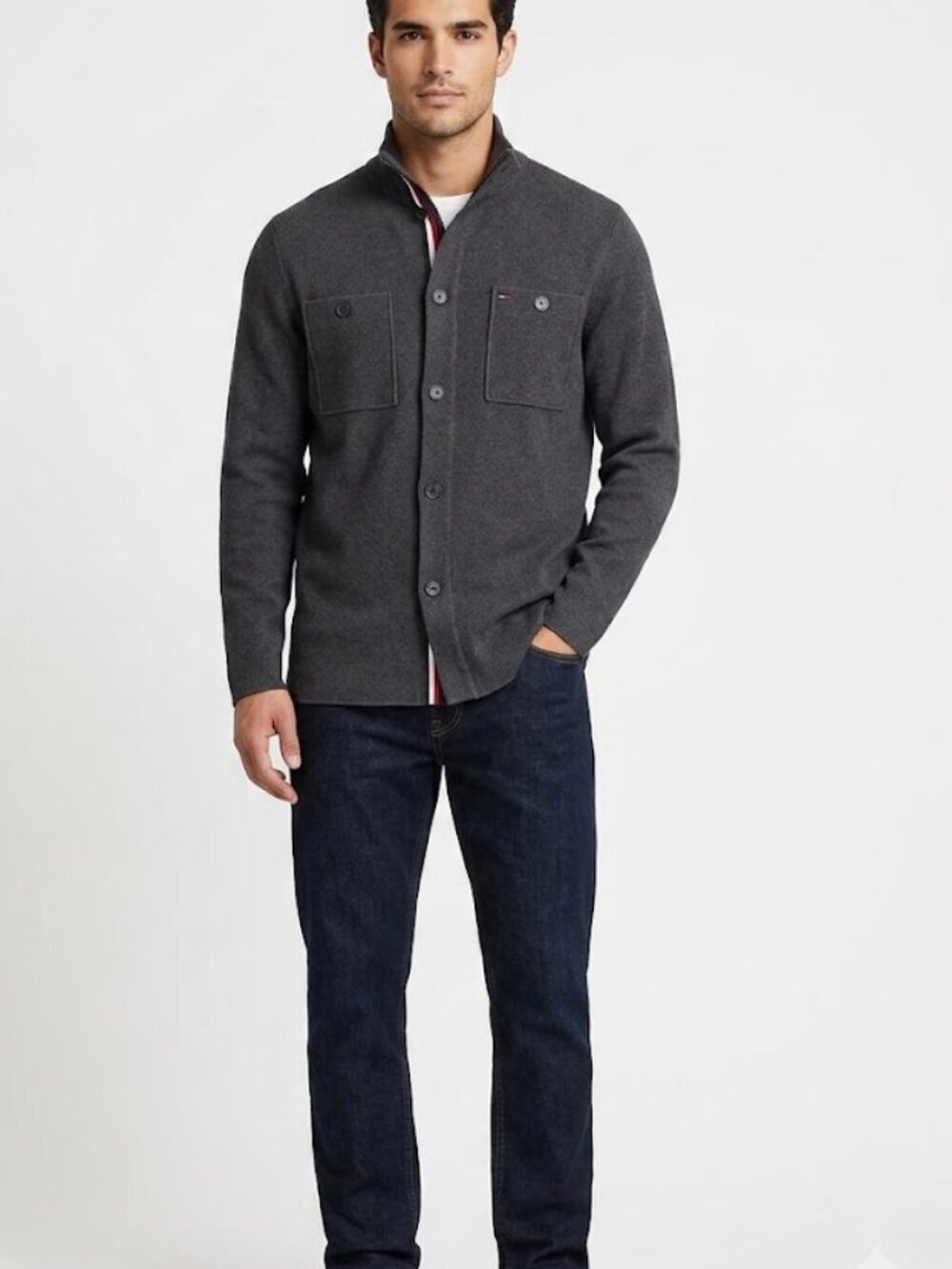 Tommy Hilfiger Men's 100% Cotton Knit Cardigan Size L